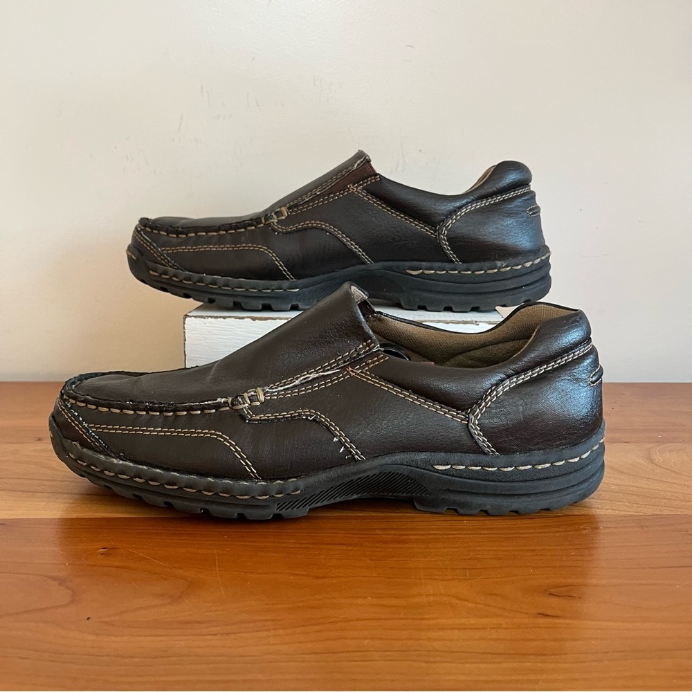 Jarman Russell Mens Casual‎ Dress Shoes Brown Comfort Size 8 Faux Leather